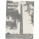 Vintage Washington Monument Travel Brochure 1962