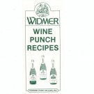 Widmer Wine Punch Recipes Brochure Widmer's Wine Cellars