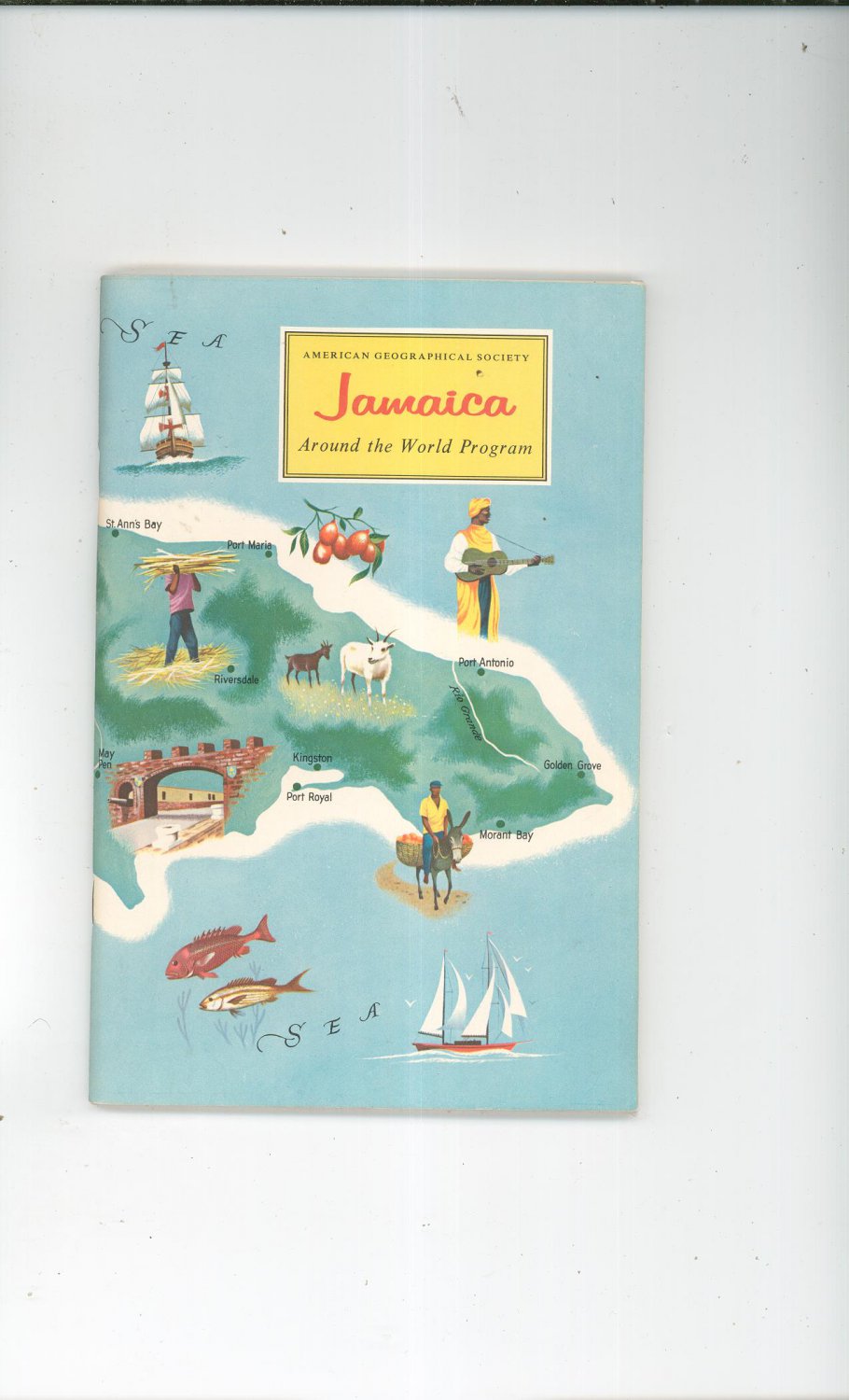 Jamaica Around The World Program E. John Long Vintage