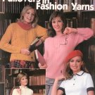Knitted Pullovers In Fashion Yarns Leaflet 182 Leisure Arts