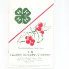 Vintage 4-H Very Special Cherry Recipes Rochester NY 1968