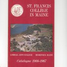 Vintage St. Frances College Maine 1966-1967 Catalog Not PDF