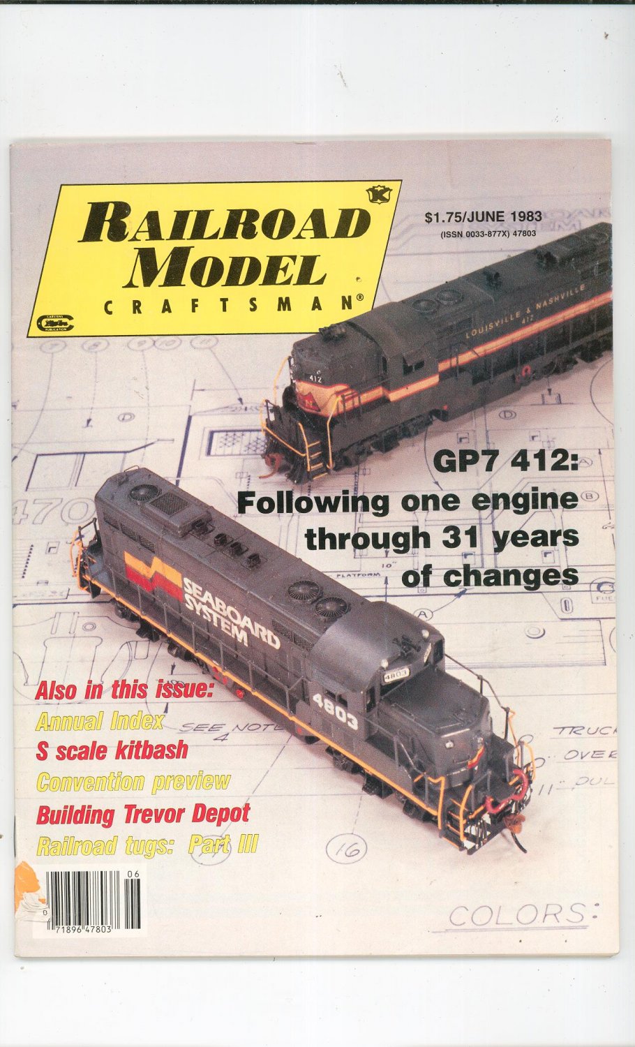 Railroad Model Craftsman Magazine June 1983 Not PDF Back Issue