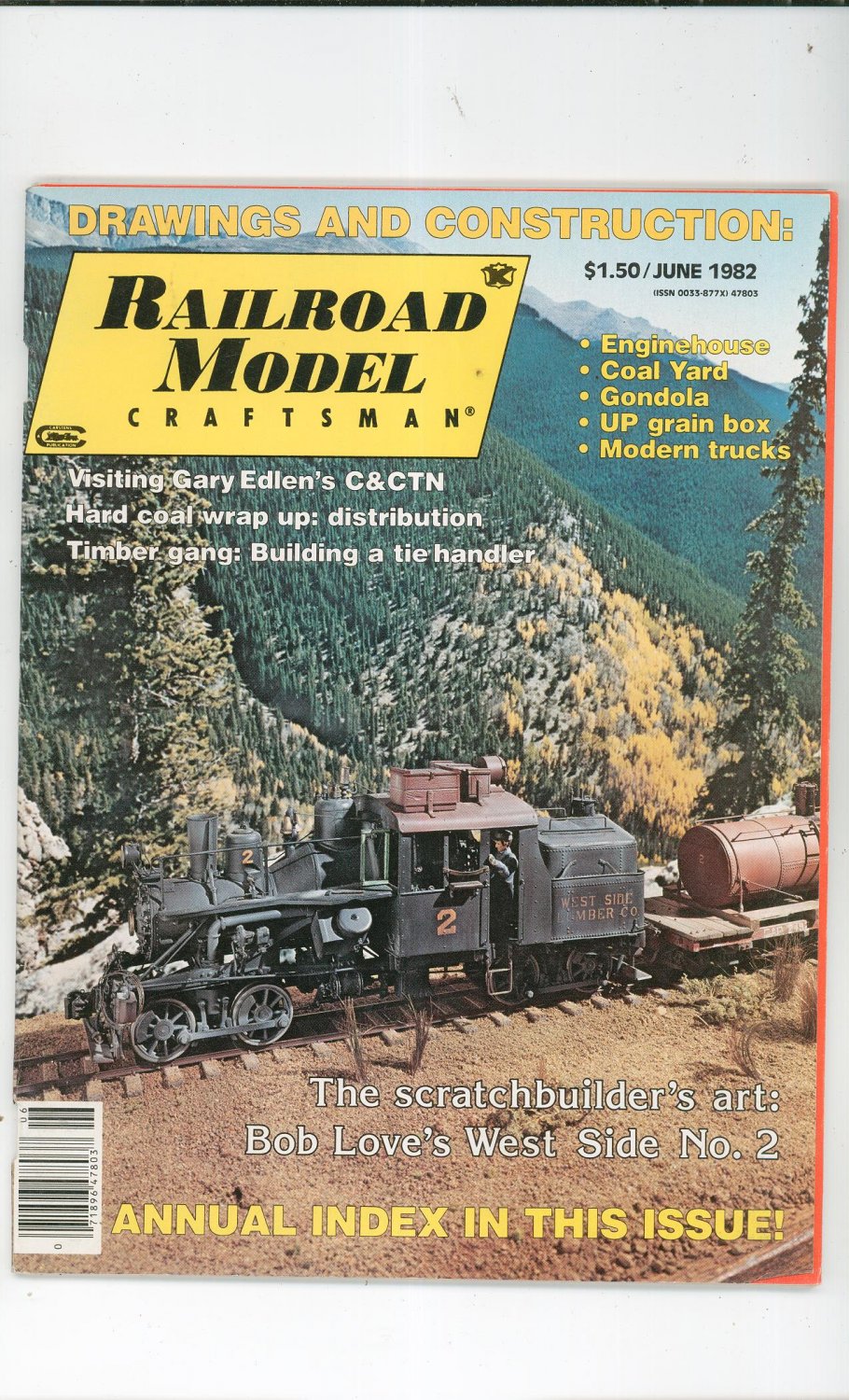 Railroad Model Craftsman Magazine June 1982 Not PDF Back Issue