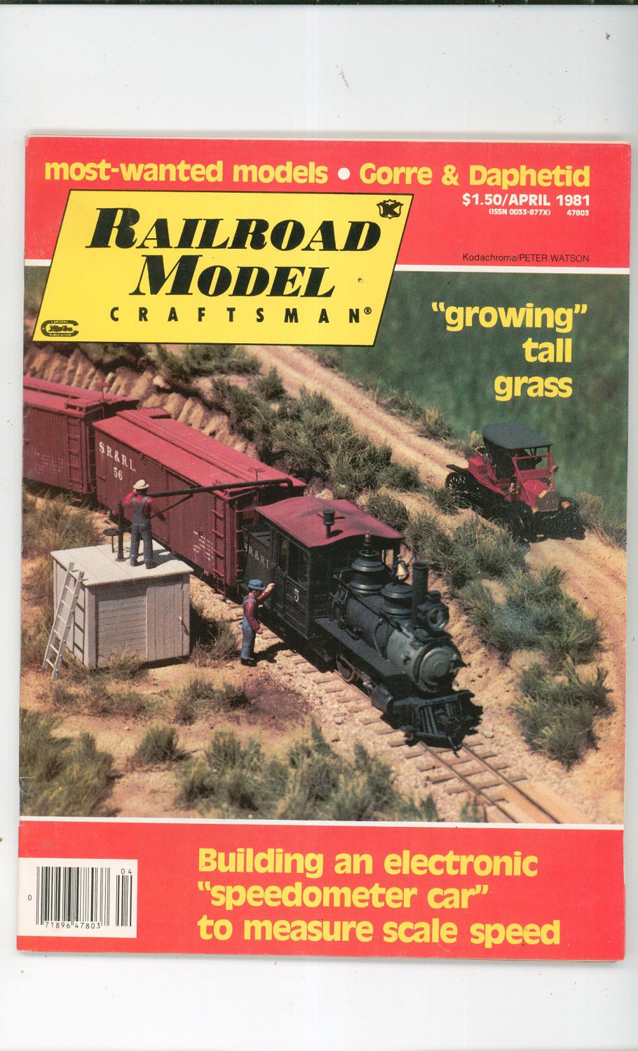 Railroad Model Craftsman Magazine April 1981 Not PDF Back Issue