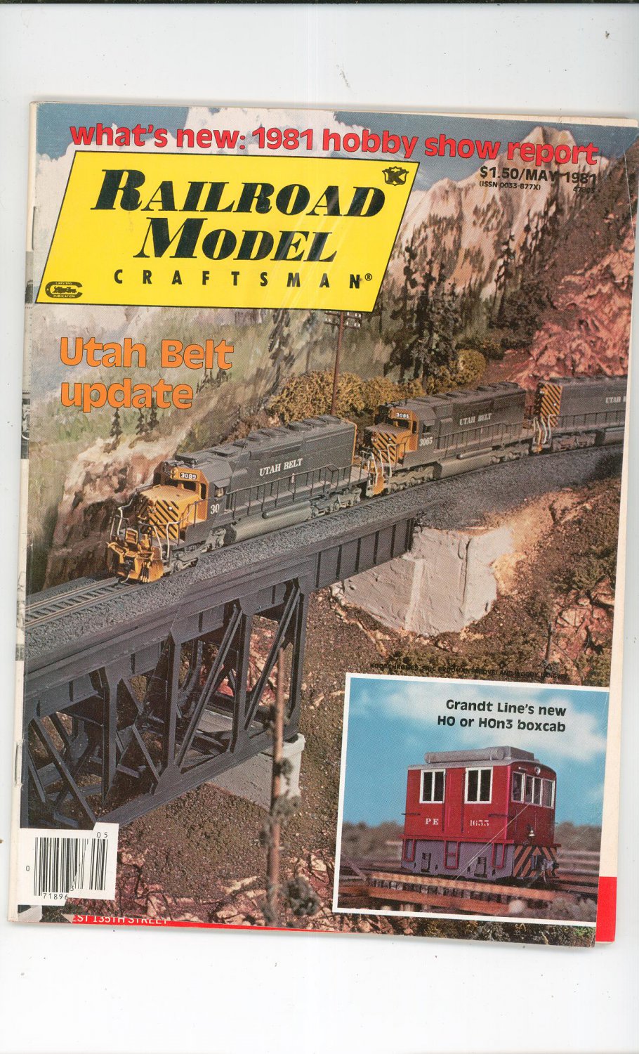 Railroad Model Craftsman Magazine May 1981 Not PDF Back Issue