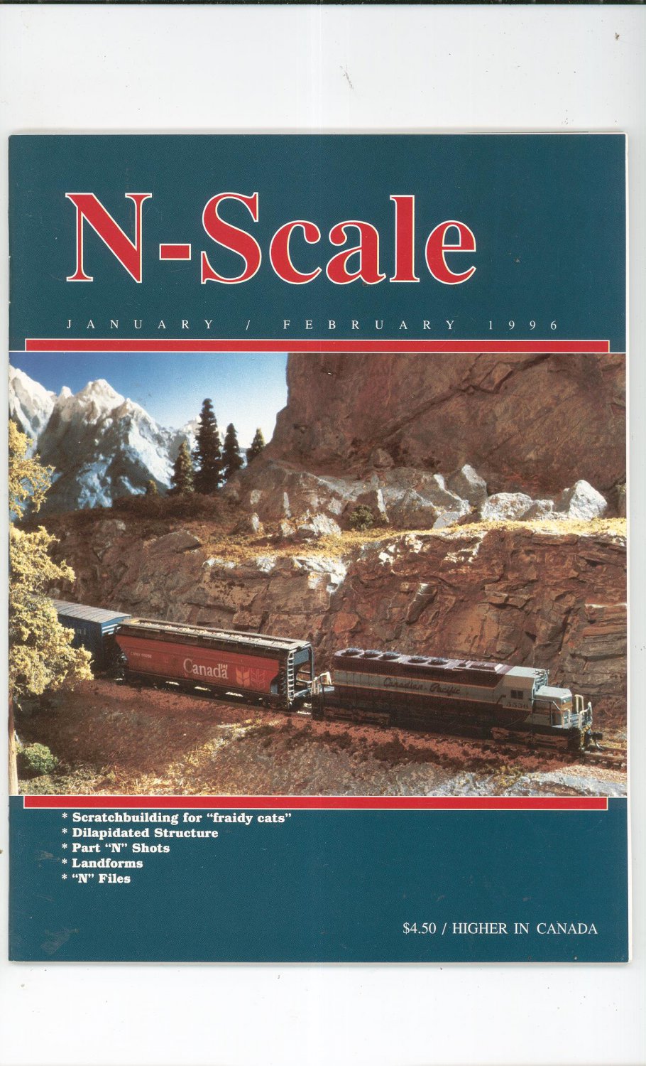 N Scale Magazine January February 1996 Back Issue Train Railroad