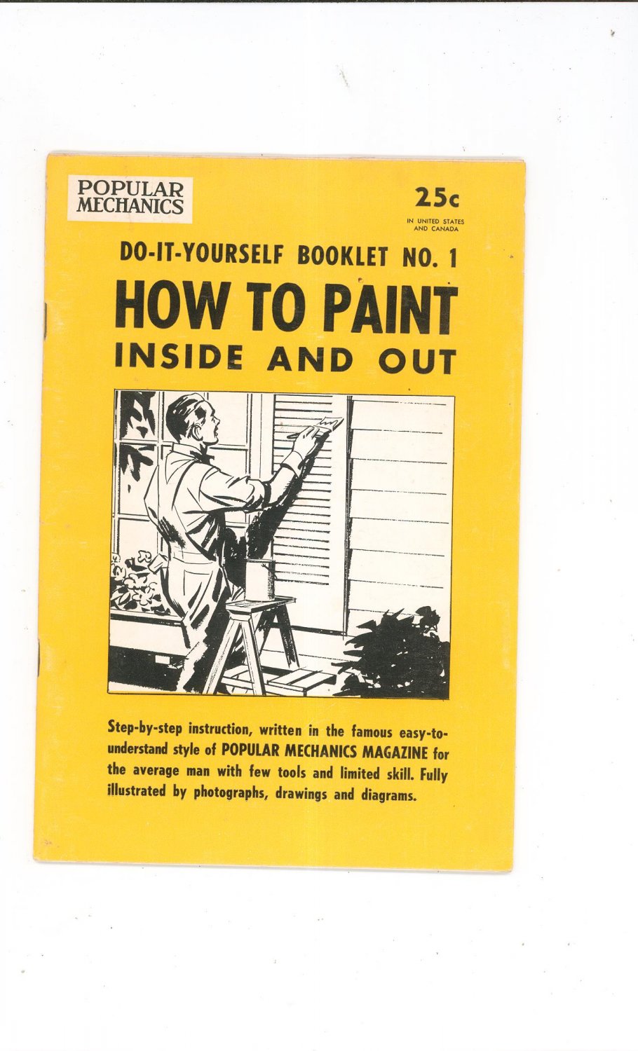 How To Paint Inside And Out Popular Mechanics Booklet Number 1 Vintage