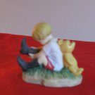 Lenox C. Robin Leaning On Pooh Miniature Figurine Disney With Box Thimble