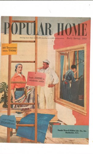 Vintage Popular Home Magazine Early Spring 1953