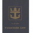 Vintage M/S Sun Viking Buffet Luncheon Menu & Passenger List Haiti 1976 Royal Caribbean Cruise Line