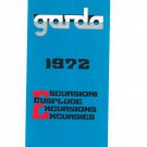 Vintage Garda Excursions 1972 Travel Brochure