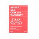 Pyrex Portables Safety Use Care And Warranty Booklet Corning