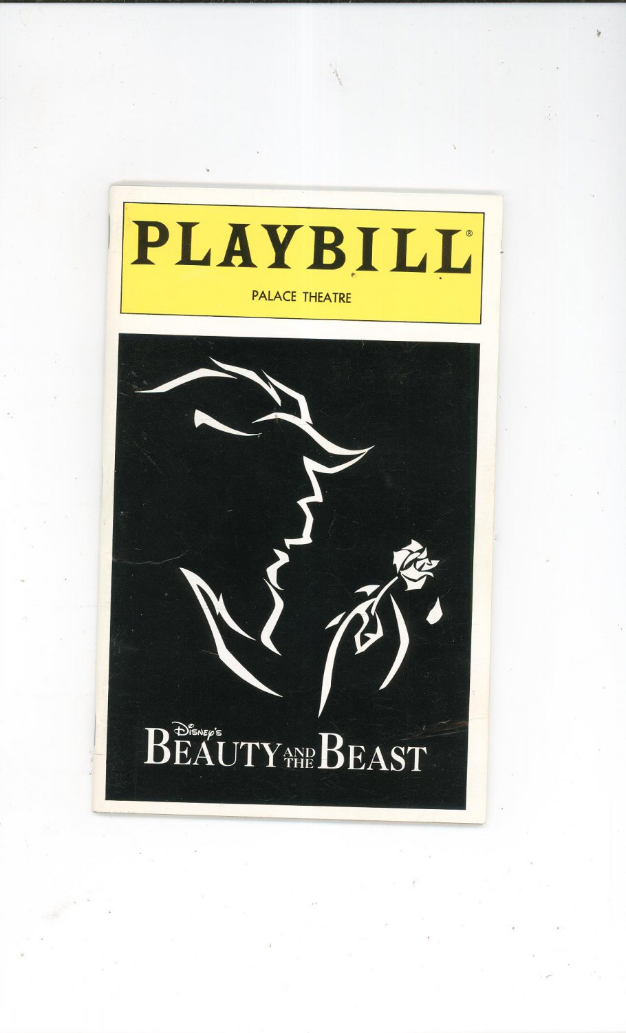 Playbill Disney's Beauty And The Beast Palace Theatre Souvenir Program 1996