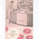 Vintage Hotpoint Electric Range Manual & Cookbook Five Million Series