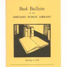 Book Bulletin Of The Chicago Public Library March 1957 Reading In 1956