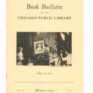 Book Bulletin Of The Chicago Public Library March 1954 Films On Art