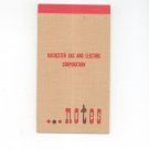 Vintage Rochester Gas And Electric Corporation Advertising Notebook New York 1955