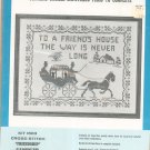 Vintage Bucilla Friendship With Horse Sampler Needlework Kit 1603 All Linen Cross Stitch In Package