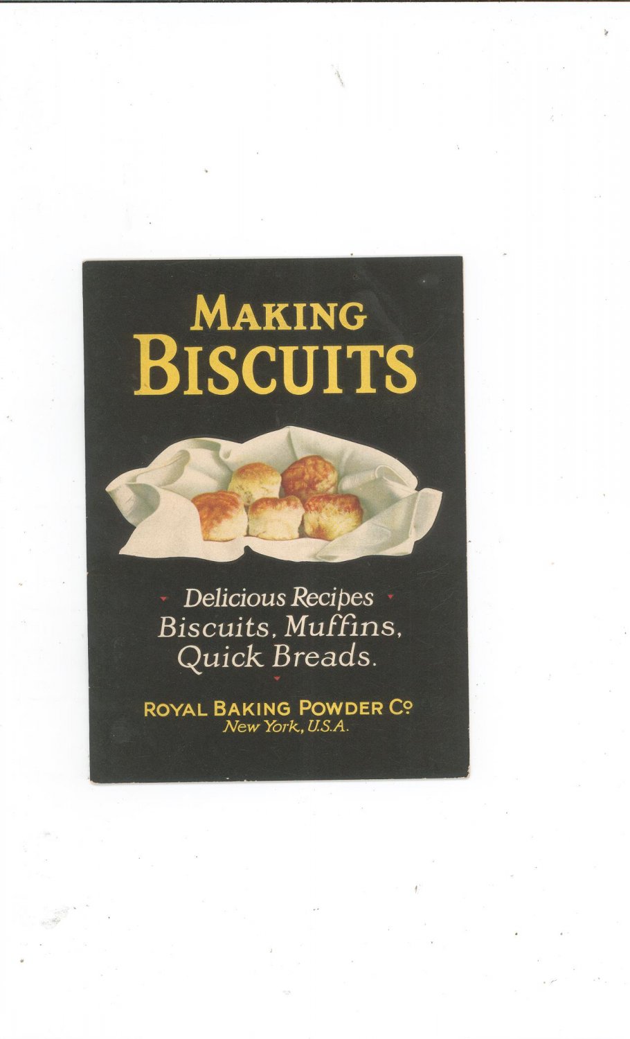 Vintage Making Biscuits Cookbook Royal Baking Powder Co 1924 1716