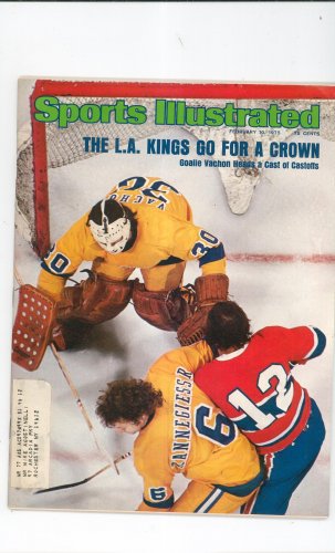 Sports Illustrated Magazine February 10 1975 L.A. Kings Vachon Hockey