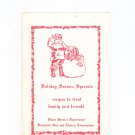 Holiday Season Specials Cookbook Regional New York Rochester Gas & Electric RGE Christmas