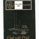 Vintage GE Americana Range Manual Use And Care Book Model J730 & J735