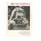 Vintage Polaroid Colorpack II Land Camera Owners Manual / Instructions 1969