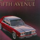 1985 Chrysler Fifth Avenue Sales Brochure