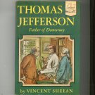 Thomas Jefferson Father Of Democracy by Vincent Sheean Landmark Book 36 Vintage Hard Cover
