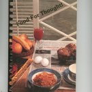 Food For Thought Cookbook Regional Zonta Club Ogdensburg New York