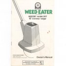 Weed Eater Needie Model 507 Instruction Manual Not PDF