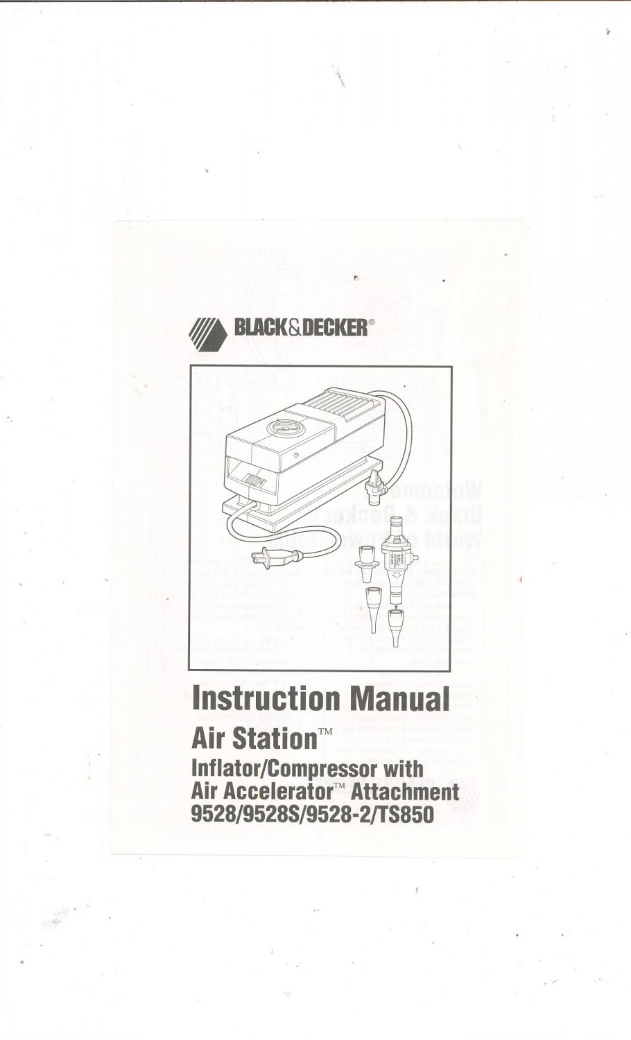 Black & Decker 9528 Parts Diagram for Air Station