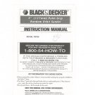 Black & Decker Orbit Sander Model RO100 TS720 Instruction Manual Not PDF