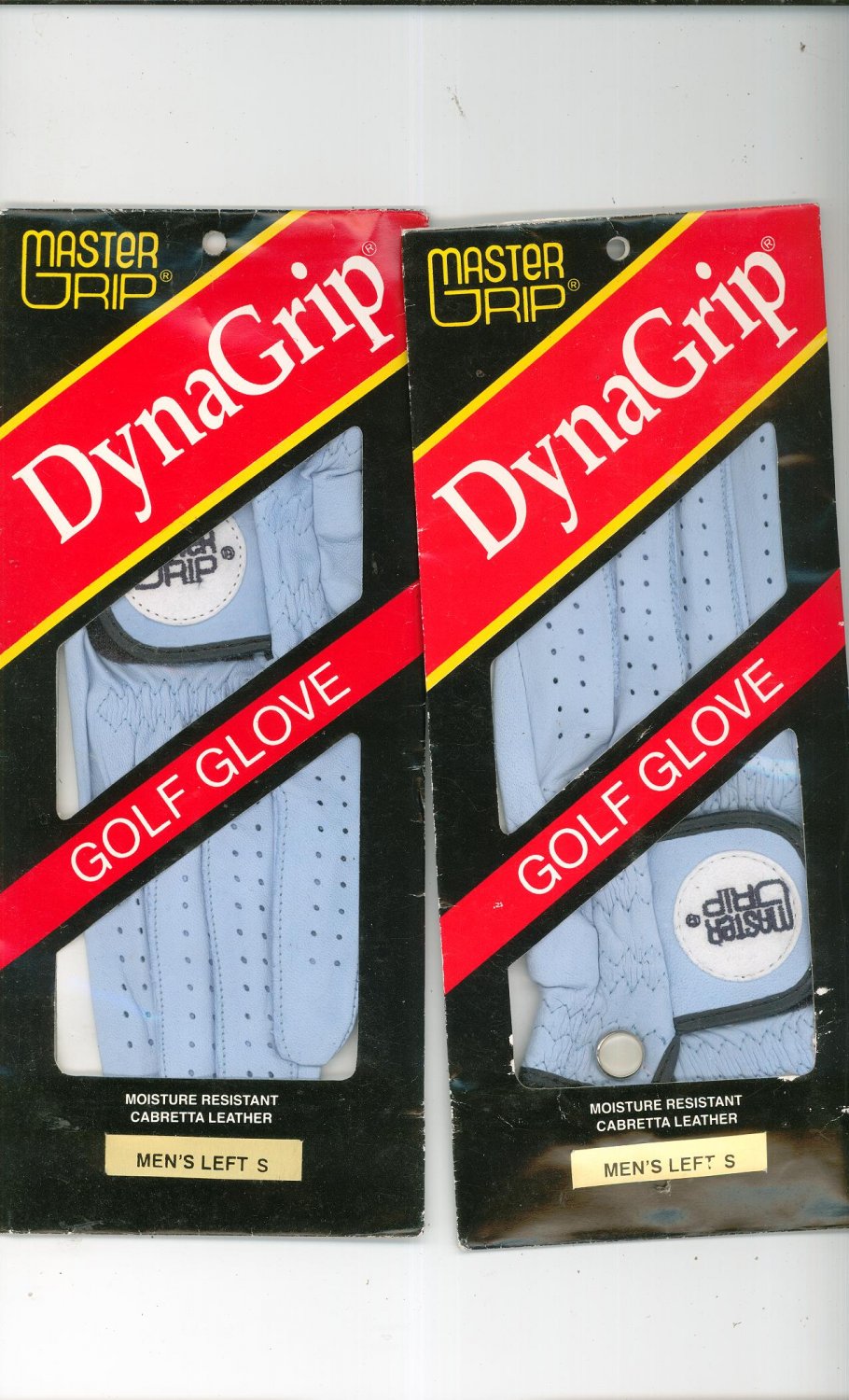 Master Grip Dynagrip Golf Glove Men's Left Small Lot Of 2 Cabretta Leather
