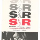 Vintage S & R Records & Sheet Music For The Dancer Catalog