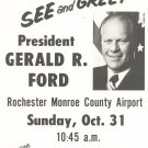Vintage See and Greet President Gerald R. Ford Flyer 1976