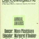 Dance Magazine April 1966  Vintage Dancer Maya Plisetskaya
