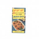 Vintage Quick Smackin Good Meal Ideas With The New Minute Rice Recipe Brochure