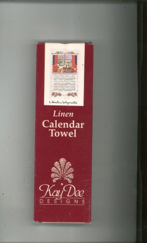Never Used Kay Dee A Peach Of A Day Linen Calendar Towel 1998 Style F3225