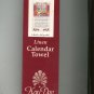 Never Used Kay Dee A Peach Of A Day Linen Calendar Towel 1998 Style F3225