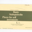Bunte Stabspielreihe Book 1 by S. Lehmann & H. Raeschke Edition 831