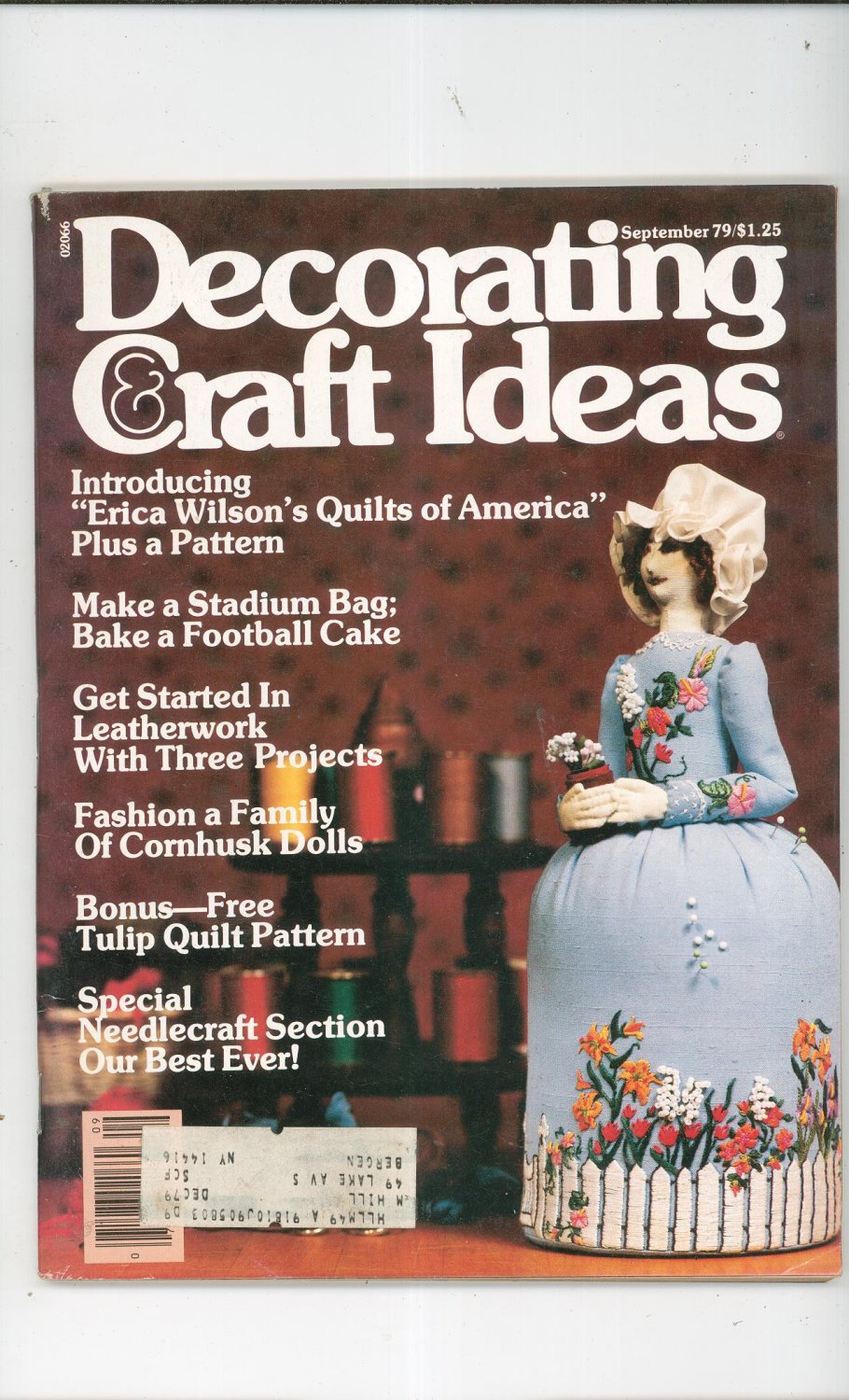 Decorating & Craft Ideas Magazine September 1979 Vintage Back Issue Not PDF