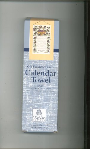 Never Used Kay Dee Blueberry Time Linen Calendar Towel 2002 Style F3271