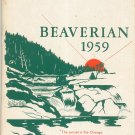 The Beaverian 1959 Year Book Yearbook Beaver River Central School Beaver Falls New York Extra