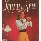 Vintage Learn To Sew Clark's J P Coats Book S21 1946