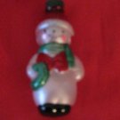 Avon Snowman Glass Light Cover Ornament With Box And Instructions