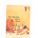 Vintage The Wines That Came To Dinner Recipe Booklet Canandaigua Wine Company