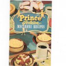 Prince Golden Macaroni Recipes Cookbook With Extra Inserts Vintage