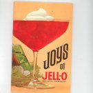 Joys Of Jell O Gelatin Dessert Cookbook 6th Edition Jell-O JellO With Insert